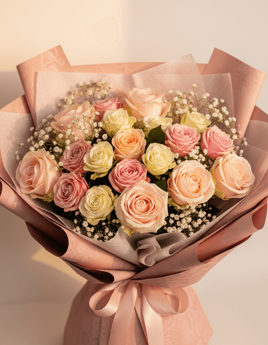 Buket bunga mawar premium Famoa Bouquet